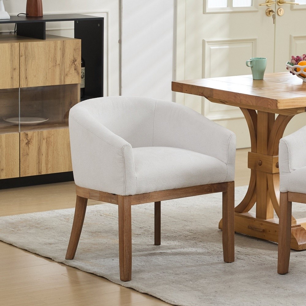 S With Arms Natural Hardwood Frame W