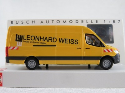 Busch 52641 Mercedes-Benz Sprinter Kastenwagen (2018) ''Leonhard Weiss'' 1:87/H0