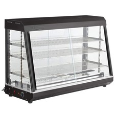 48" Self/Full Service 3 Shelf Countertop Heated Display Case with Sliding Doors