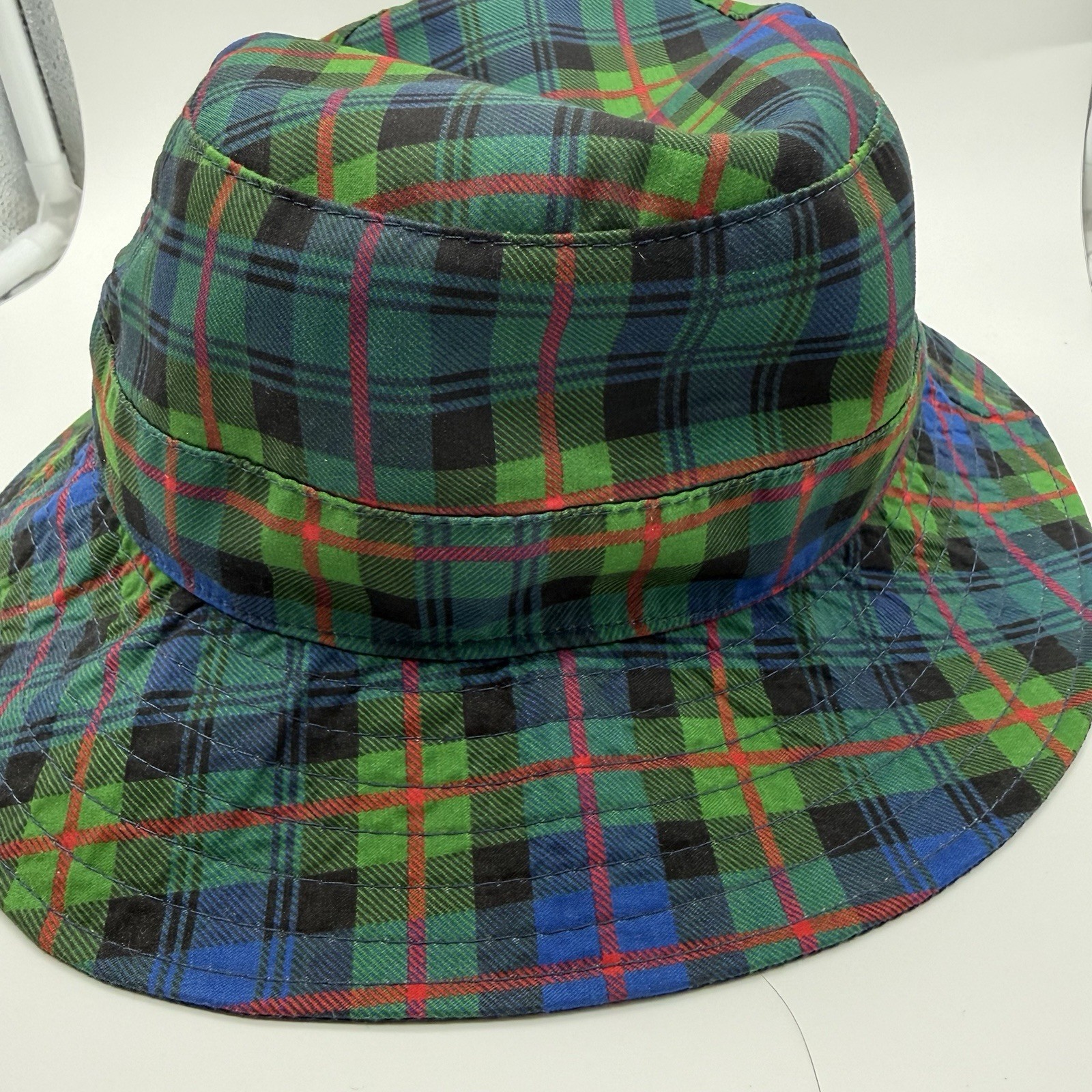 William Murray Plaid Solid Reversible Bucket Hat … - image 6