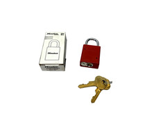 Master Lock 6835KAMKRED Aluminium Padlock & Key, RED, 3077DX