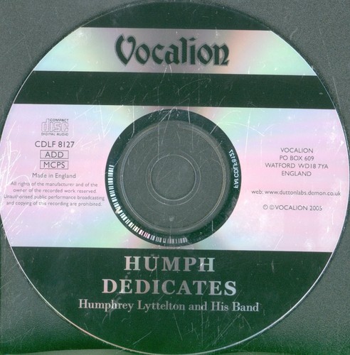 Humphrey Lyttelton and His Band Humph Dedicates CD UK Vocalion 2005 CDLF8127 - Bild 3 von 3