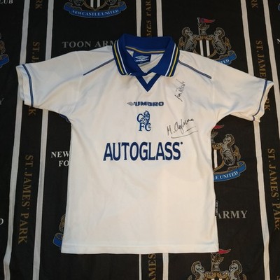 Vintage Chelsea Away Football Shirt Jersey Umbro 1998 2000 Size Kids 8-9 years