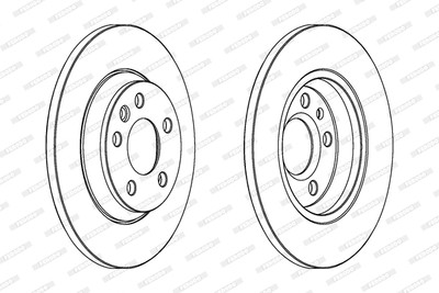 FERODO DDF1158C Bremsscheibe für FORD,SEAT,VW