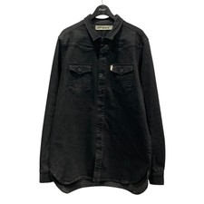 OFFWHITE OMGA014 16AW BRUSHED DENIM SHIRT Jeanshemd 6789 Größe: L