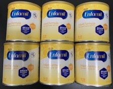 7 Jars Enfamil Infant Formula 0-12 months 12.5oz Baby Powder Formula Milk Based.