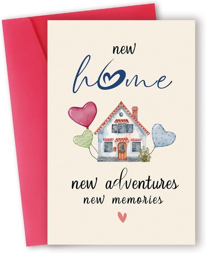 Nueva tarjeta de hogar, tarjeta de casa divertida de inauguración para hombre mujer, hs-11 - Imagen 1 de 6