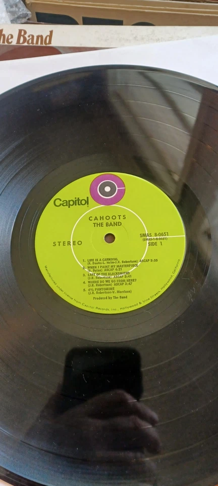 THE BAND~CAHOOTS Vinyl LP 1971 ORIG. Gatefold Ex. cond.~Lime Capitol. US. - Imagem 3 de 4