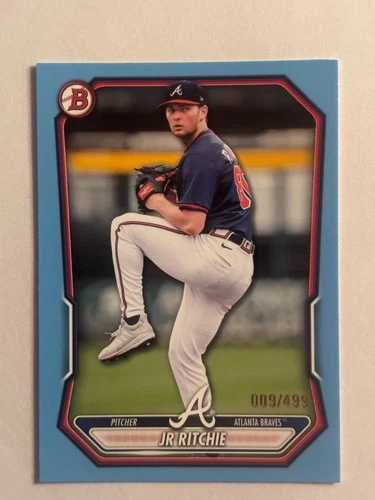 2026 BOWMAN BASEBALL - JR RITCHIE - SKY BLUE BORDER - #d/499 - ATLANTA BRAVES