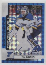 2017 O-Pee-Chee Platinum Marquee Rookies Royal Blue Cubes 71/99 Ville Husso 2d8