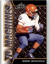 2017 Leaf Draft Jeremy McNichols TD Machines Gold #TD-10 Boise State Broncos