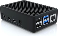 Aluminium Raspberry Pi 4 Case - Passive Heatsink Cooler for Pi 4 Model B 8GB/4G