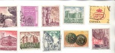 10 timbres Espagne oblitérés, lot 12