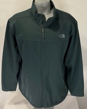 The North Face Apex Windwall XXL Soft Shell Mens Jacket Full Zip Dark Green