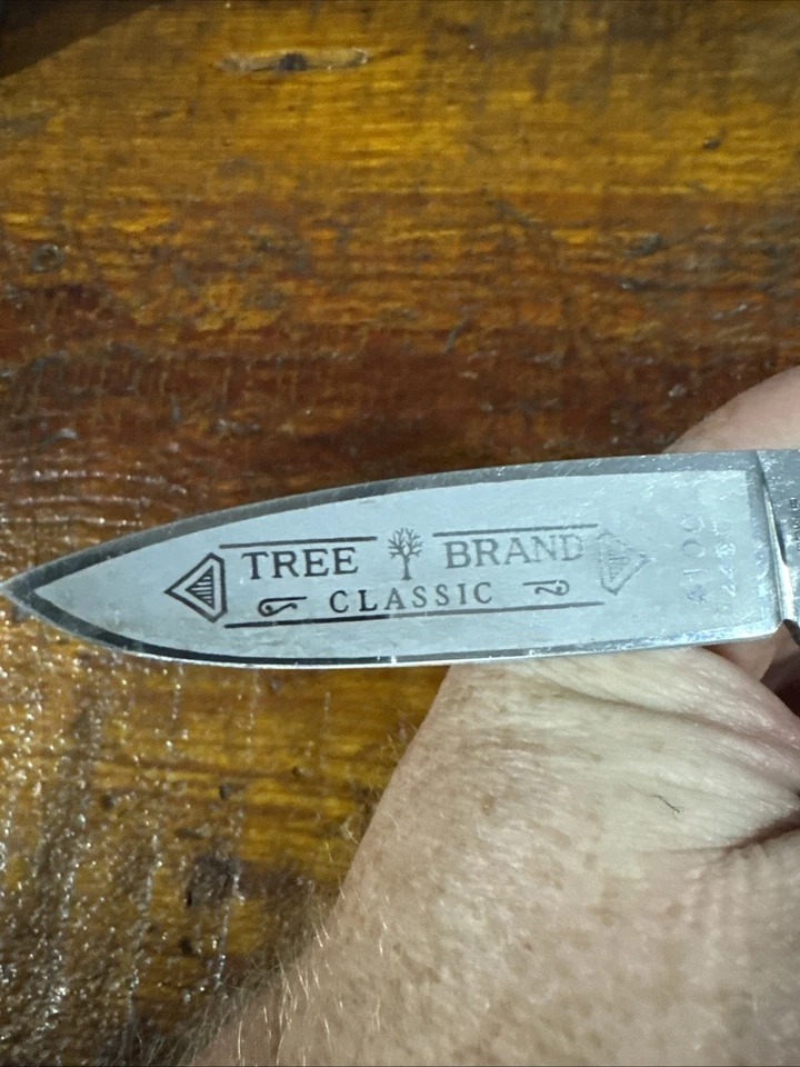 NAVAJA DE BOLSILLO PLEGABLE BOKER TREE BRAND CLASSIC HUNTER 4100 STAG LOCK BACK Foto 3 de 4