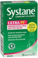 SYSTANE ULTRA PF Lubricant Eye Drops - 25 Vials - EXP: 08/2026