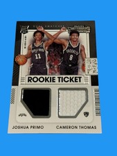 2021-22 Contenders - Joshua Primo/Cameron Thomas #RT2-SEC Dual Relic