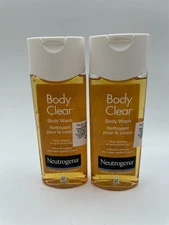 2 Pack Neutrogena Body Clear Body Wash Cleanser 8.5 Fl Oz Each