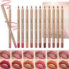 12 Pezzi Matita Rossetto Matte Lip Liner Set, Plump Nude Forma Delle Labbra No S