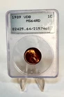 1909 VDB RED Lincoln Wheat Copper Cent 1C PCGS MS 64 RD OGG