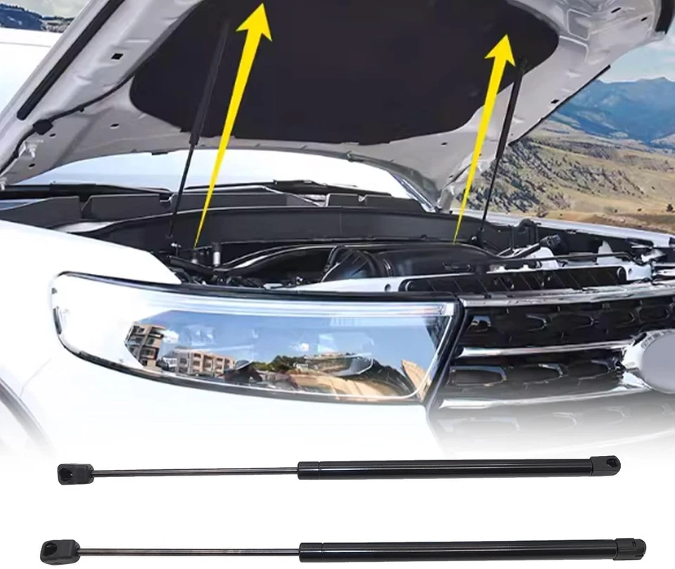 Pair Hood Lift Shock Strut Supports for 2017-2022 Ford F250 F250 F350 Super Duty Foto 2 de 4