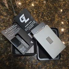 Groove Life Men  s M1 Gun Metal Wallet with Money Clip