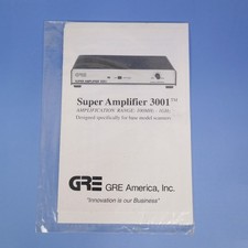 GRE Super Amplifier 3001 Information Booklet Manual Only