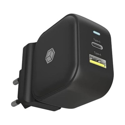 Smartphone Zubeh?Ýr ICY BOX Charger 38W 2-Port USB-A 18W/USB-C 30W Bla NEU