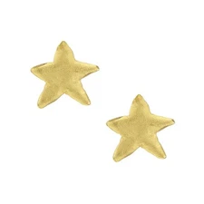 Susan Shaw Gold Petite Star Studs Post Backs 24kt TGP Made USA NWT $62