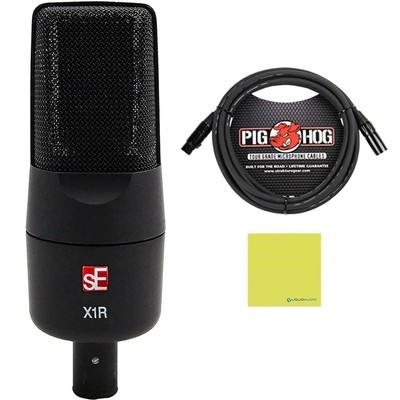 Liquid Audio sE Electronics X1 R Ribbon Microphone Bundle w/Pig Hog.. -OPEN BOX