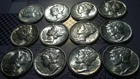 Lot of 12 BU Silver Mercury Dimes 1930-1945