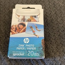 New HP Zink Sprocket Photo Paper pack 20 Sheets b40