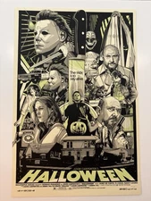Tyler Stout Halloween Variant Movie Poster Print Glow In The Dark Mondo Artist