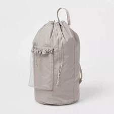 Brightroom Backpack Laundry Bag Gray Polyester 3500 Volume