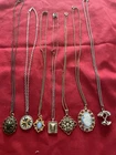 Vintage Costume Jewelry Necklaces Lot Of 7