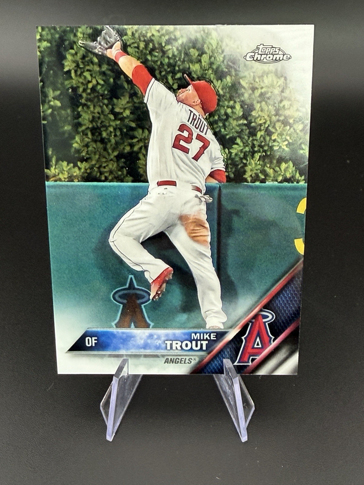 2016 Topps CHROME REFRACTOR Mike Trout Los Angeles Angels #1