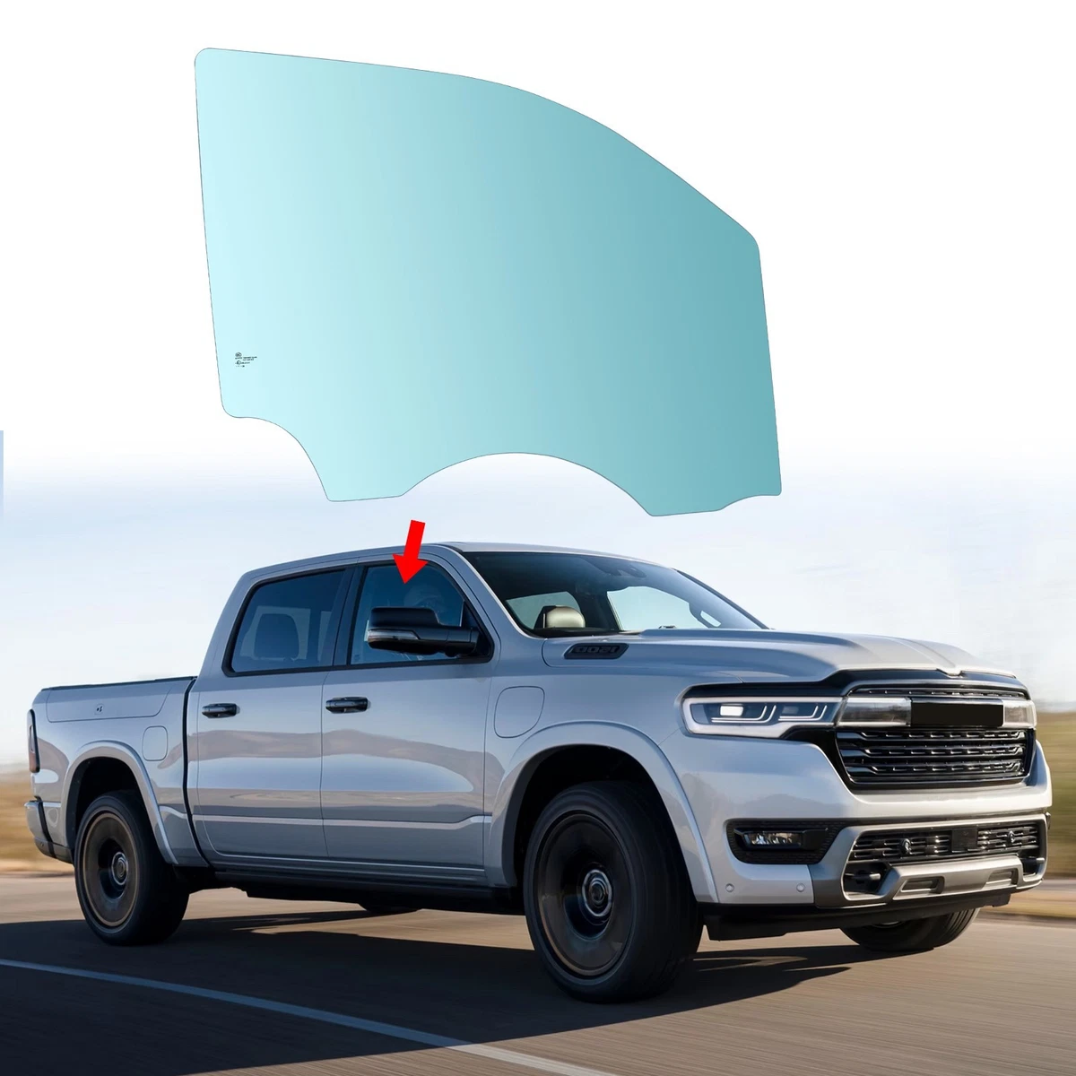 Precut Sunstrip Window Tint – Fits 2019-2021 Dodge Ram 1500 Quad Cab