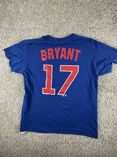 Camiseta de béisbol 17 Bryant de los Chicago Cubs mediana MLB para hombre - Imagen 9 de 9
