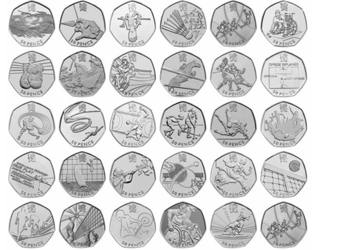 EMPTY NEARLY NEW LONDON 2012 OLYMPIC GAMES 2011 CARDED 50p COIN SPORTS ALBUM - Picture 8 of 13