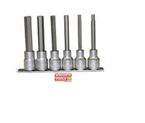 Teng Tools 1/2" Long Hex Bit Socket Clip Rail Set 6 Pieces m1211 - 第 1/1 張圖片