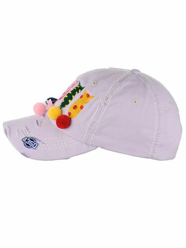 Gorra de béisbol para mujer Ceci® 'Pom Tail Cat' envejecida sombrero bordado vintage - Imagen 19 de 20