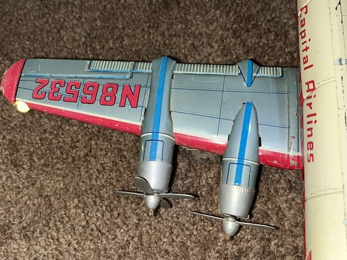 Vintage Viscount Capital Airlines Remote Control Airplane By Line Mar Extras - Picture 5 of 16