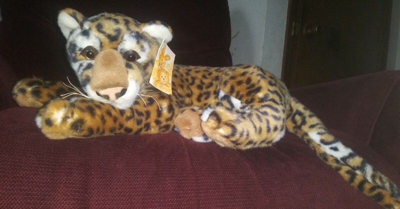Leopard Stuffed Plush Animal * Brand New * Cute! * Flowers, Inc. Balloons Brand!