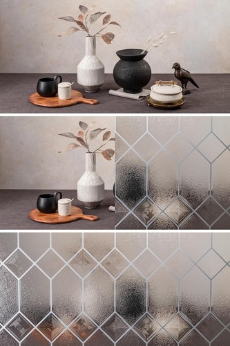 Elegant Old English Window Film - Static Cling, Texture & UV Protection 36x72 - Picture 8 of 11