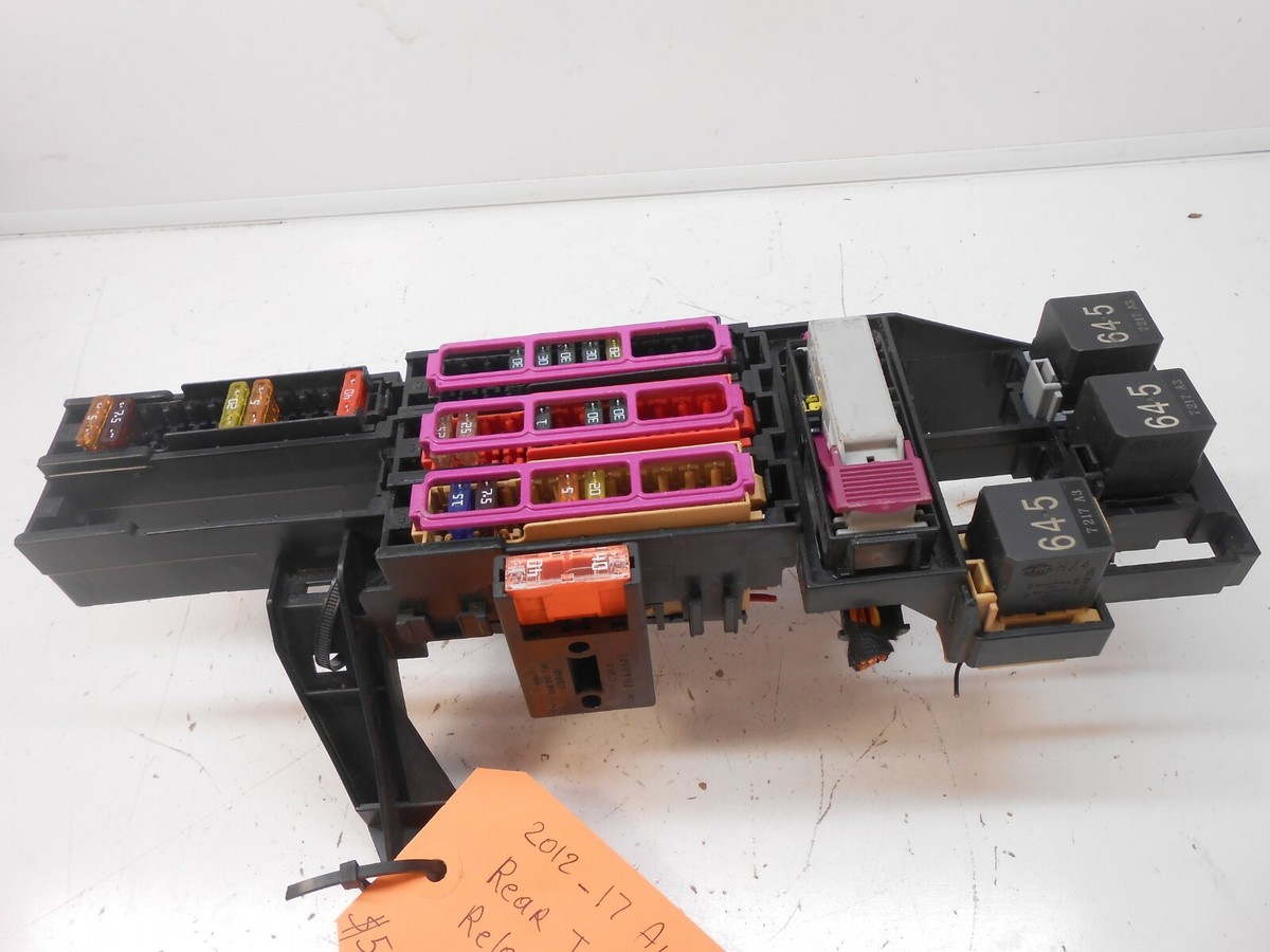 audi a6 c7 cigarette lighter fuse 2012-17 Audi A6 C7 Rear Trunk Fuse Relay Junction Box 4G0971845A TG0013