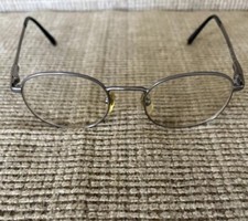 Vtg Giorgio Armani 27B 615 Oval Eyeglasses Stainless 48 19 Frame Italy