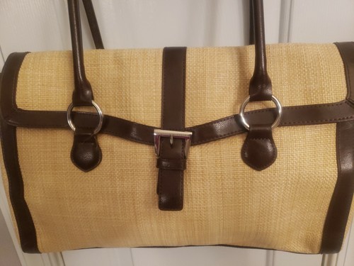 banana republic straw bolsa