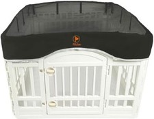 Dog Playpen Mesh Top Cover, Fits 36 Inch 4 Panels Regular Square Plastic Exer...