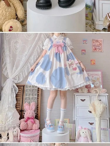 Summer Lolita Sweet Sandal Style Bow Kawaii Chic Mary Janes Shoe Round Toe Shoe - Picture 21 of 28