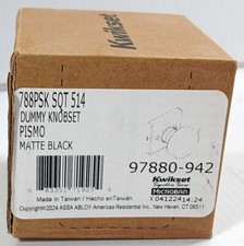 1 NEW KWIKSET 97880-942 PISMO SINGLE SIDED DUMMY DOORKNOB NIB  MAKE OFFER  